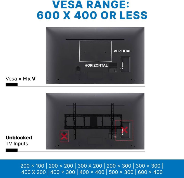 AM3780 Articulating TV Wall Mount for 37” to 80” 99 lbs TV Displays