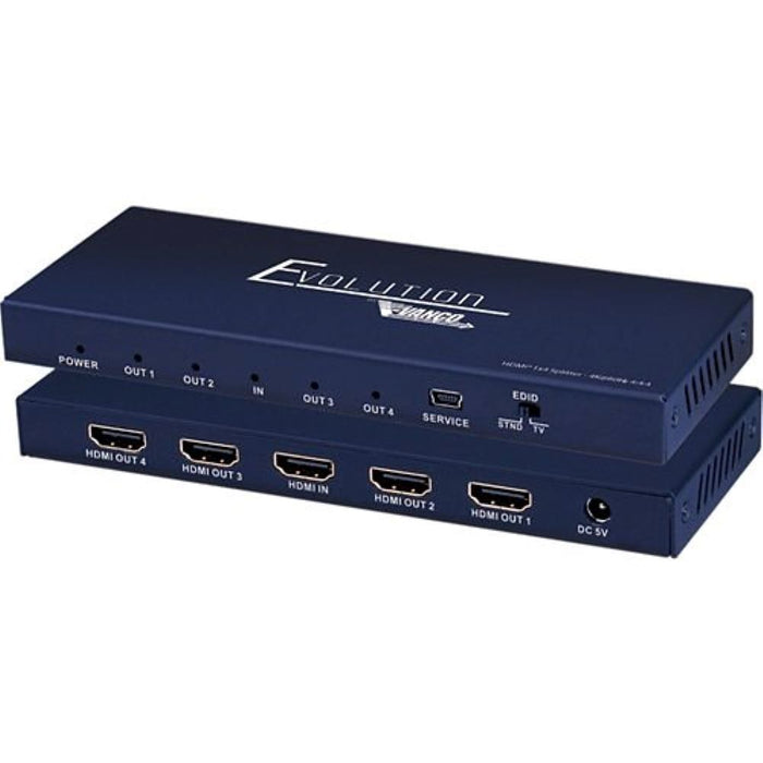 Evolution EVSP4K14 Premium 4K2K@60Hz 2160p UHD 18 Gbps 4K HDMI® 1×4 Splitter