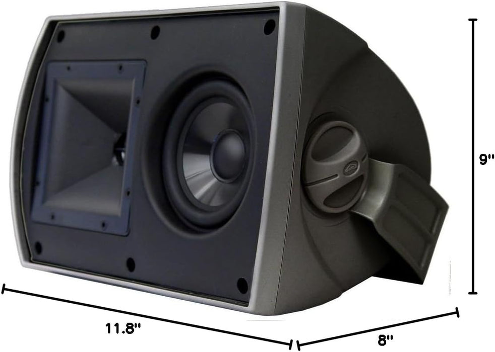 Klipsch AW-525 300 Watts 5.25" All-weather Indoor/Outdoor Speaker - Black (Pair)