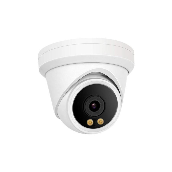 8MP 4K SONY Lens Dual light Turret POE IP Camera 2.8mm H.264/H.265 Color 24/7 with Human Detection
