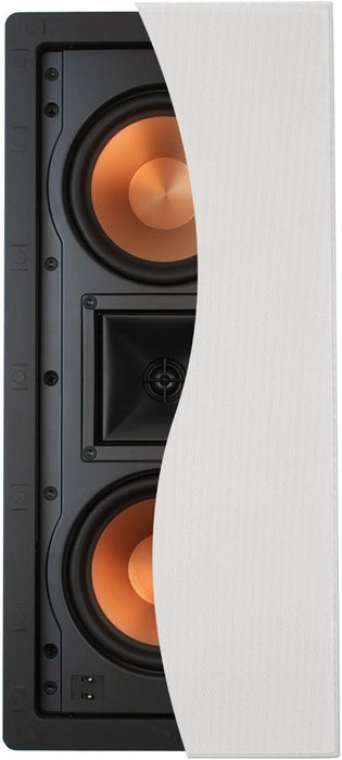 Klipsch R-5502-W II Dual 5.25” 300W Cerametallic cone woofers In-Wall Speaker, White (Refurbished)