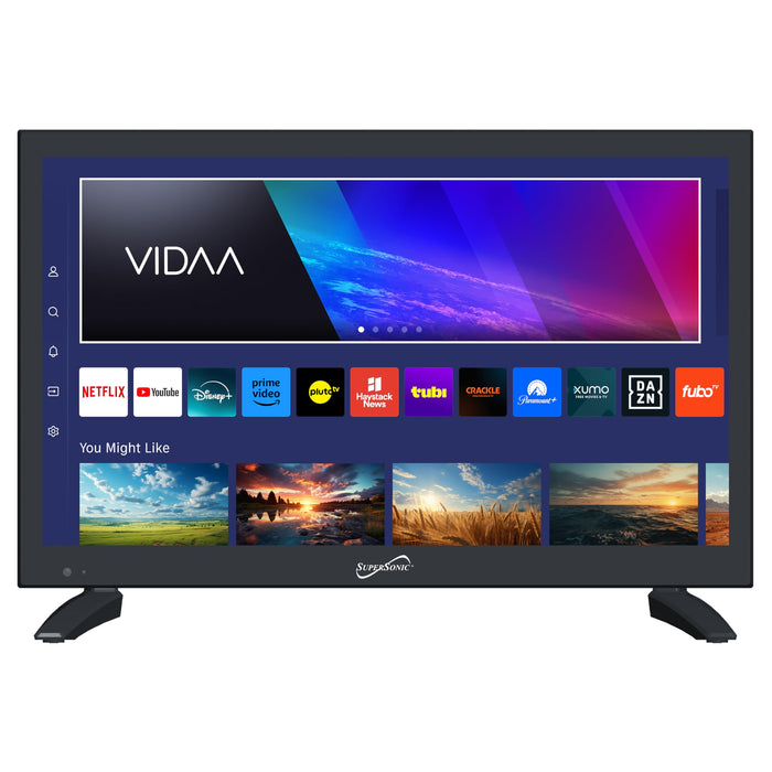 Supersonic SC-1920VTV 18.5 inch SMART LED TV 1080p HDMI ARC WiFi Built-in Speakers