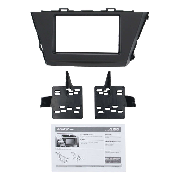 Metra 95-8273B Double DIN Stereo Install Dash Kit for select Toyota Prius V 2015-2017