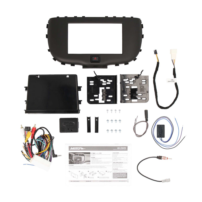 Metra 99-7397B Double DIN Stereo Install Dash Kit for select Kia Soul (Non-NAV) 2020-Up