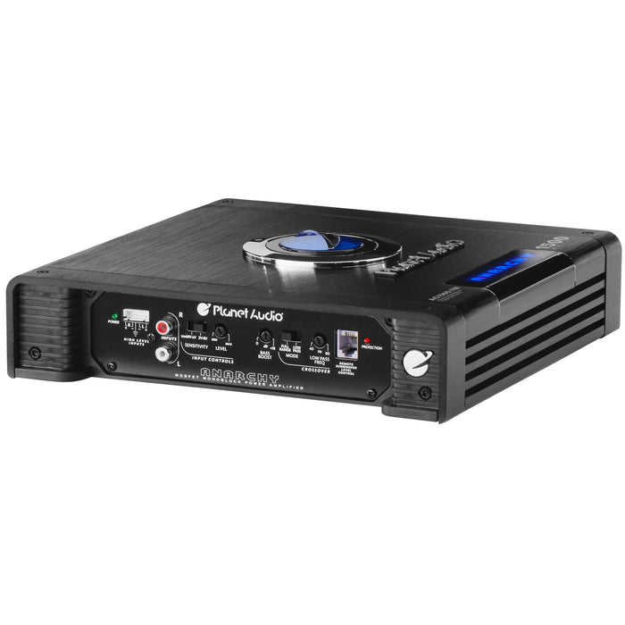 Planet Audio AC1500MK 1500W Max Power Monoblock Class A/B Amplifier with 8 Gauge Wiring Kit