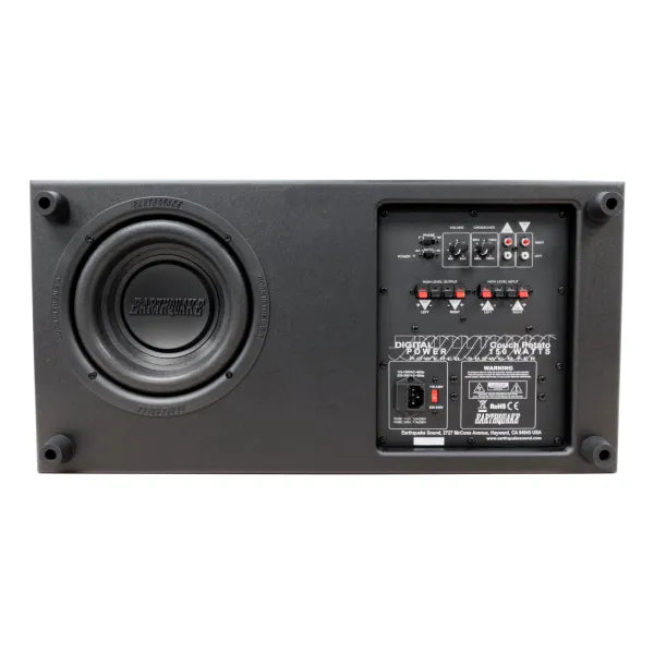 Earthquake Sound Couch Potato CP8 8" 300 Watts Max Power Class AB Amplifier Home Subwoofer (Black)