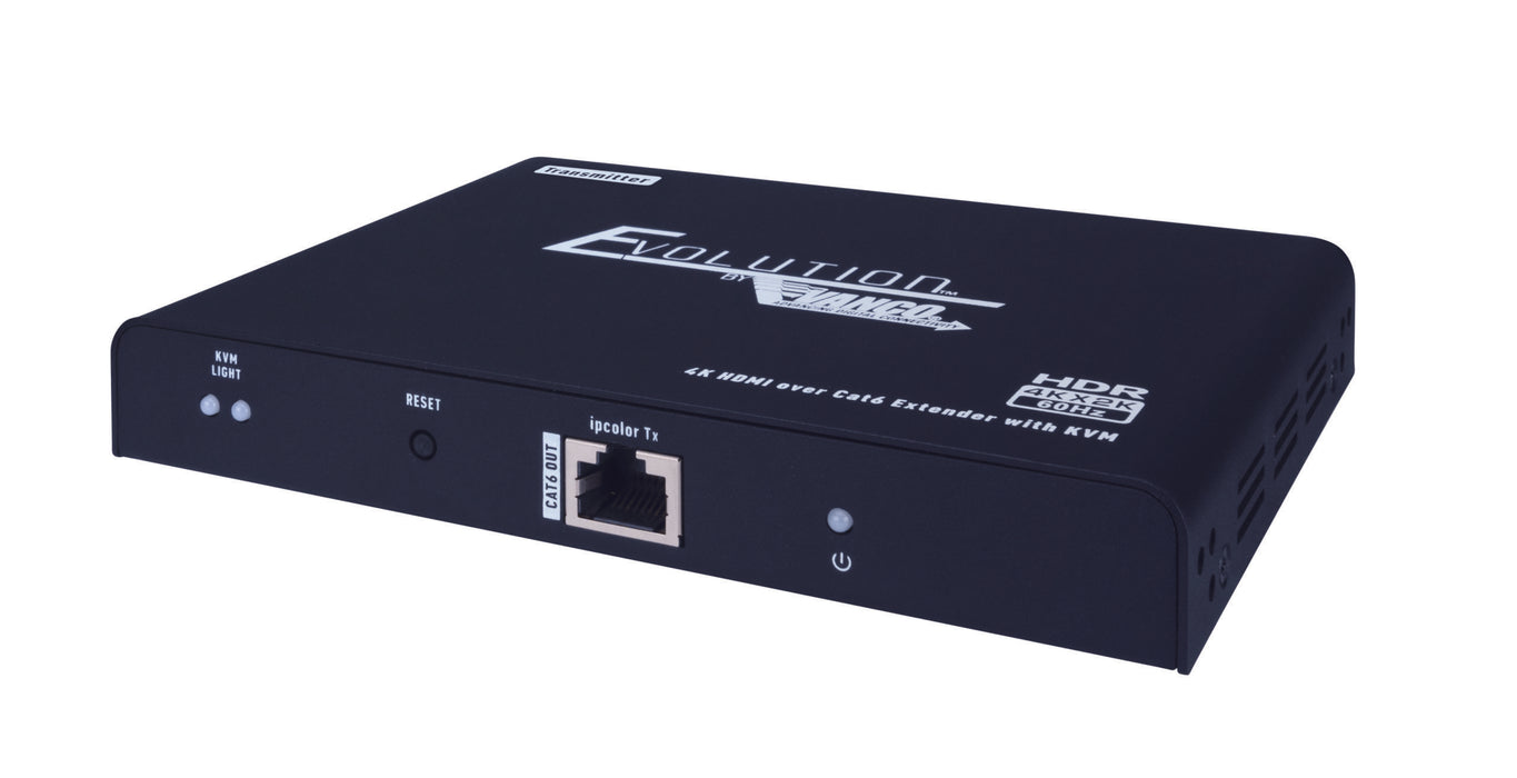 Evolution EVEXKVM3 4K HDMI 4K@60Hz 1080p HDR10 Extender Over Single Cat6/6A/7 Cable with KVM