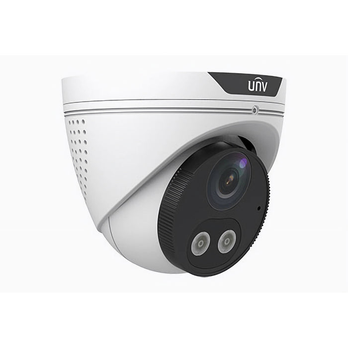 Uniview 4MP HD Dual Light 2.8mm Fixed Eyeball Network Turret Camera - White