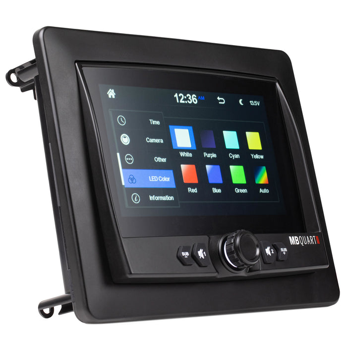 MB QUART GMR7V1 7-Inch Waterproof Touchscreen Apple®CarPlay AM/FM/WB/Bluetooth Source Unit