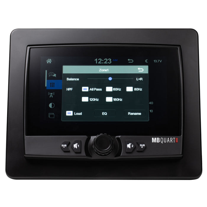 MB QUART GMR7V1 7-Inch Waterproof Touchscreen Apple®CarPlay AM/FM/WB/Bluetooth Source Unit