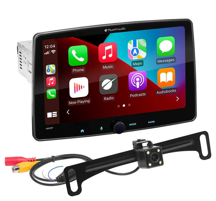 Planet Audio P90CPACP 9" Touchscreen Multimedia Player with Apple CarPlay and Android Auto, Bluetooth