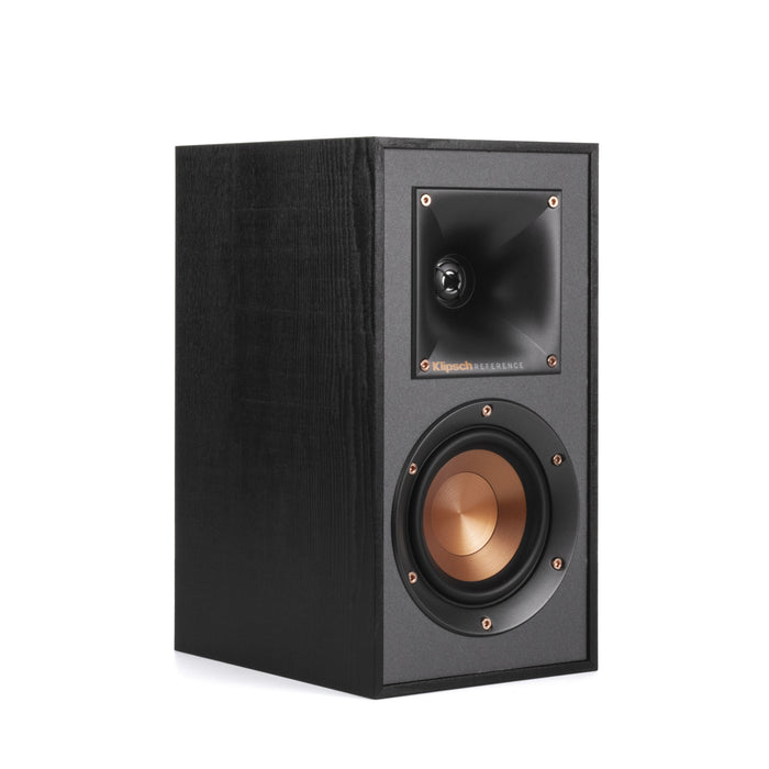 Klipsch Reference R-41M 4" 200W Bookshelf Home Speakers - Black, Pair