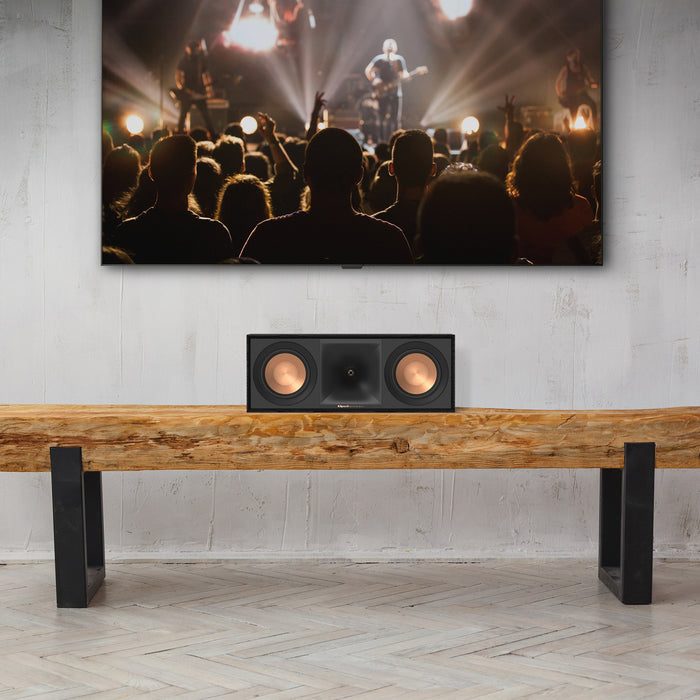 Klipsch Reference R-50C Dual 5.25" 400W 2-Way Center Channel Speaker, Ebony (each)