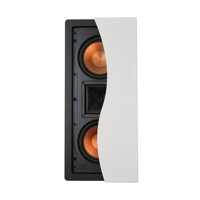 Klipsch R-5502-W II Dual 5.25” 300W Cerametallic Cone Woofers In-Wall LCR Speaker, White (each)