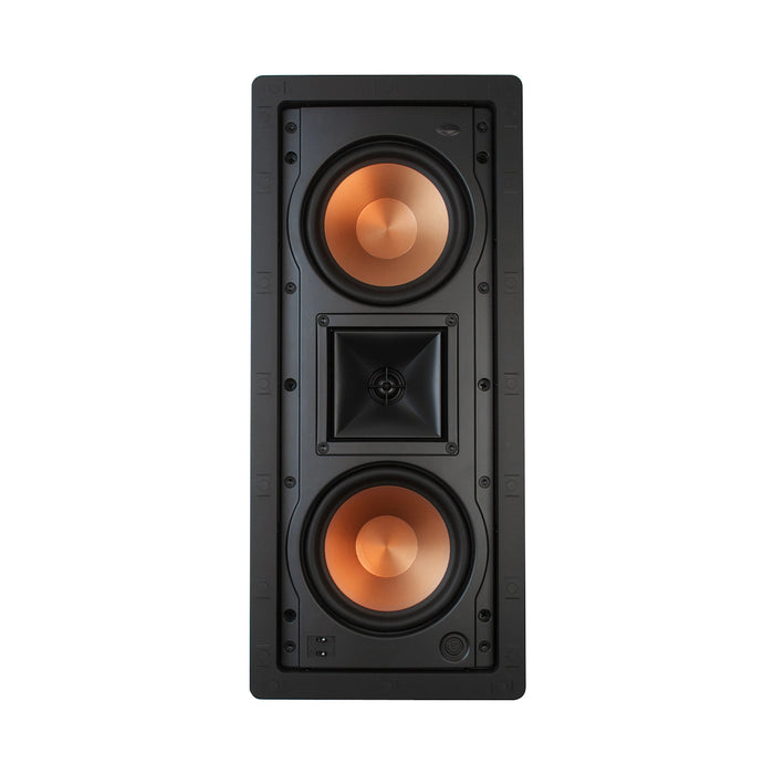 Klipsch R-5502-W II Dual 5.25” 300W Cerametallic Cone Woofers In-Wall LCR Speaker, White (each)