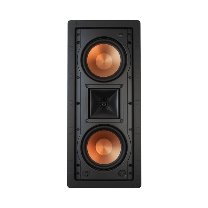 Klipsch R-5502-W II Dual 5.25” 300W Cerametallic cone woofers In-Wall Speaker, White (Refurbished)