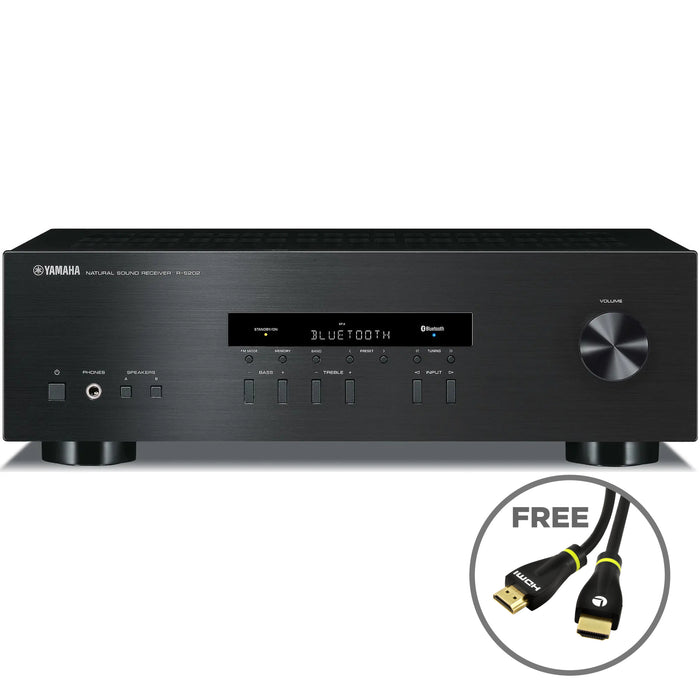 WiiM Mini AirPlay2 Wireless Hi-Res Audio Streamer Preamplifier and Yamaha R-S202 2-Channel Natural Sound Stereo Receiver