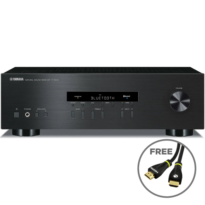 Yamaha R-S202 2-Channel Natural Sound Stereo Receiver with Bluetooth 40 AM/FM Presets