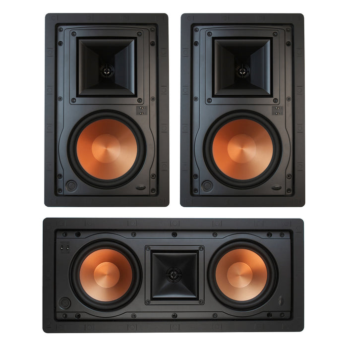 Klipsch R-5502-W II Dual 5.25" 300W In-Wall LCR Speaker and R-5650-W-II 6.5" 200W In-Wall Speakers