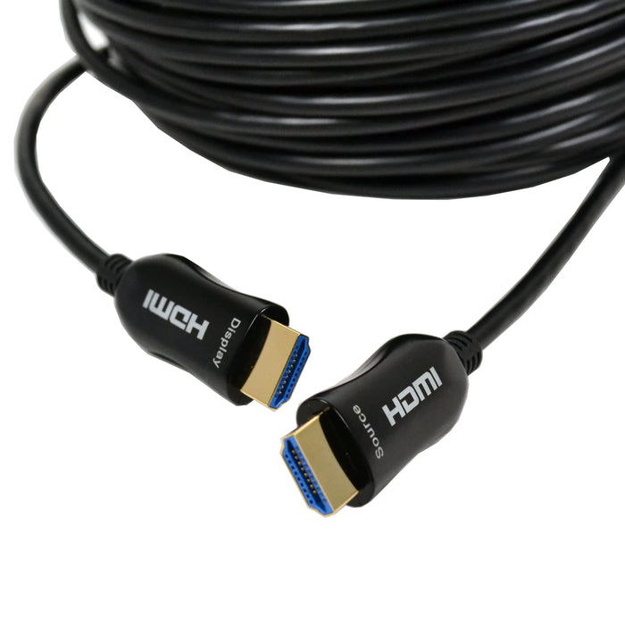 Logico HDFB100BK 8K @ 60Hz 48 Gbps Fiber Optic HDMI Cable Ultra HD Super High-Speed (100 ft)