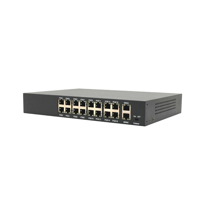 16-Port Unmanaged Gigabit PoE Network Ethernet Switch 240W 16 PoE Ports