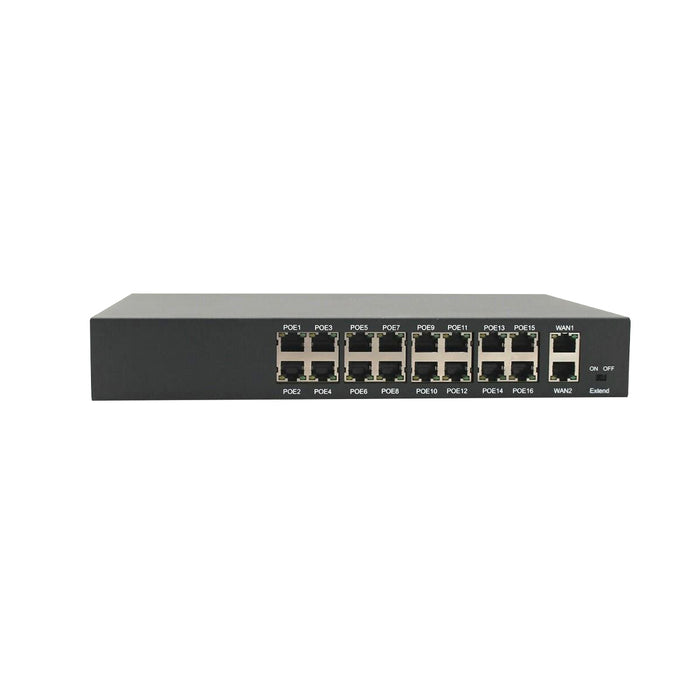 16-Port Unmanaged Gigabit PoE Network Ethernet Switch 240W 16 PoE Ports