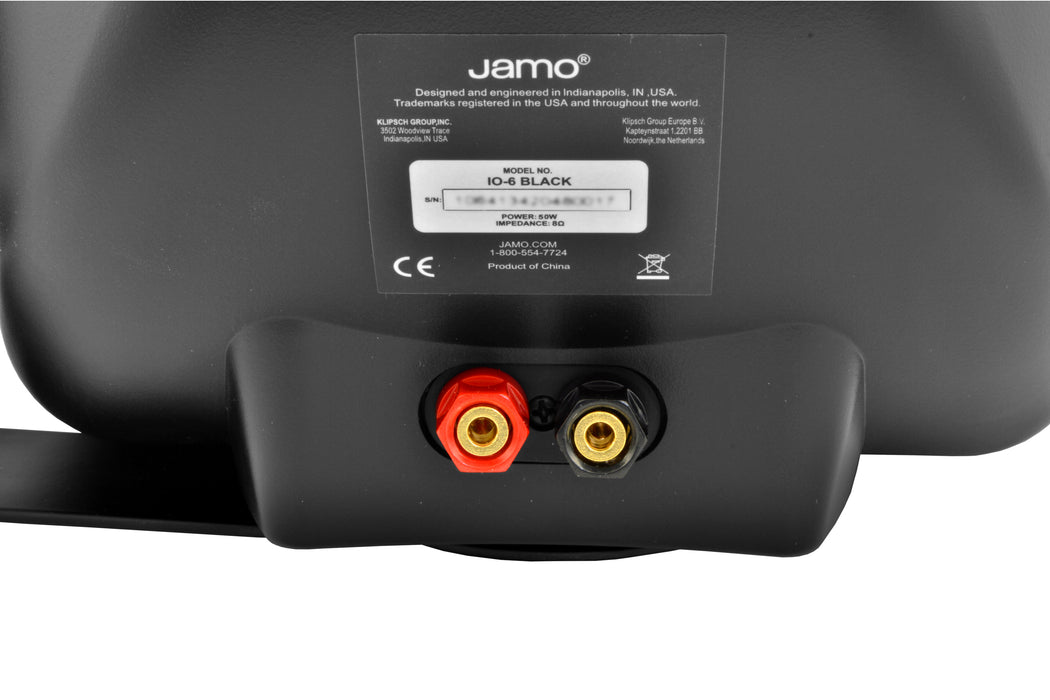 Jamo Klipsch IO-6 All Weather 6.5" Hard Conical Cone midrange with 1" Aluminum Tweeter - Black (pair)