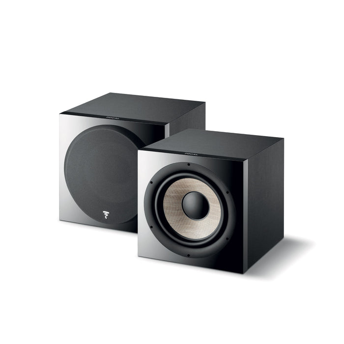 Focal Sub 1000F 12" High Power 1000W Amplified and Compact Subwoofer, Black (Each)