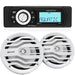 Aquatic Av MP6 Marine Stereo & NK2-116W 6.5" 2-Way Coaxial Marine Speakers Aquatic AV