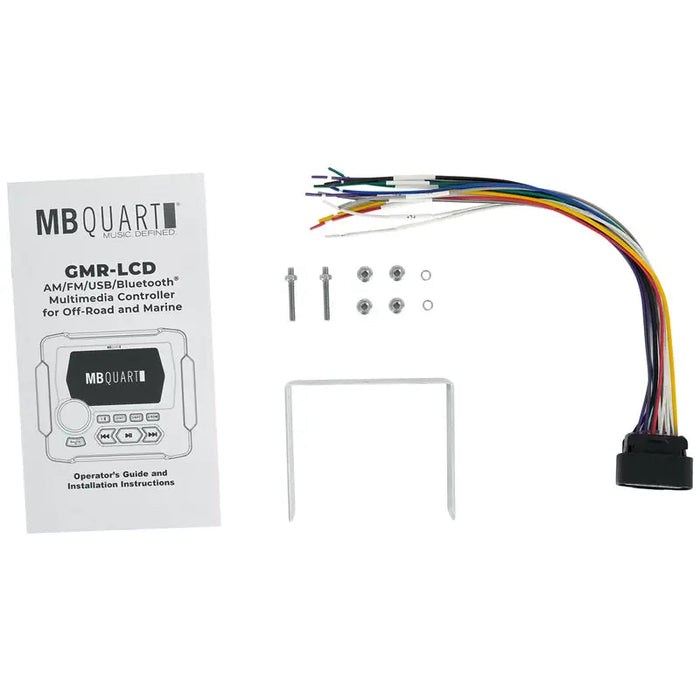 MB Quart GMR-LCD 3.5" LCD Marine Receiver & NK2-116W 6.5" 2-Way Marine Speaker MB Quart
