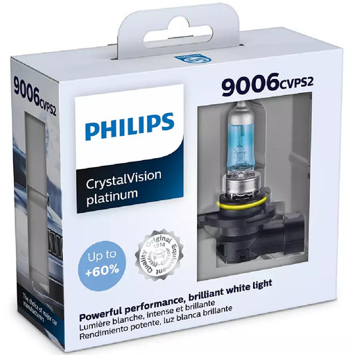 Philips Vision Plus 9006 60% More Light 3300K 12V 55W Car Headlight Bulb  (each) 