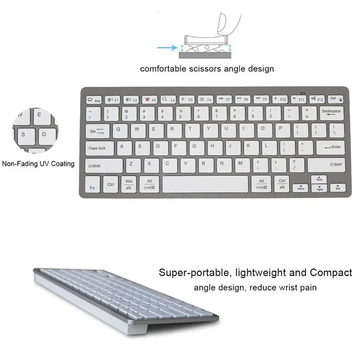 Universal Wireless Keyboard Bluetooth 4.0 for Apple/Android/Windows Devices Others